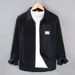 Workwear Shirt Style Jacket Men's Spring And Autumn Loose Autumn Casual Trend Long Sleeved Shirt_viptrois.com