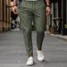 Men's Slim-Fit Chino Pants – Stretch Polyester Business Casual Trousers With Tapered Leg (S-3XL, 6 Classic Colors)_viptrois.com