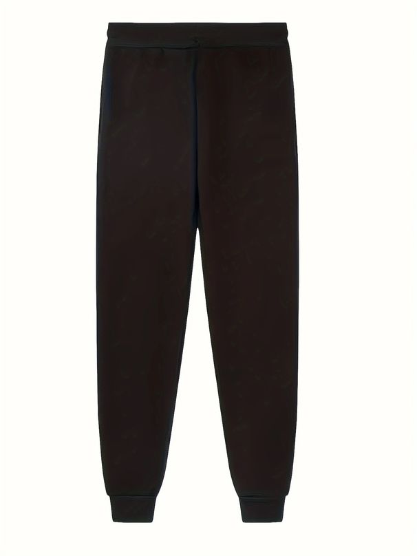 Men's Clothing 3D Printed Men's Holiday Casual Black And White Patchwork Loose Drawstring Pants ML01_viptrois.com