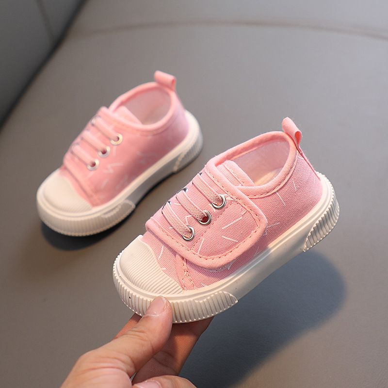 XUANMU 1-6 Years Old Children Canvas Shoes Spring Autumn Casual Low Cut Board Shoes Breathable Cotton Lining Anti-slip Wear Resistant Z0036_viptrois.com