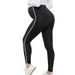 Family matching New black color matching high waist maternity trousers hip lift elastic belly support yoga nine-point leggings maternity wear_viptrois.com