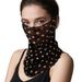 Women's Sun Protection Veil Scarf - Four Seasons Mesh Face Cover With Neck Protection (Ear Hanging Design, Lightweight & Breathable)_viptrois.com