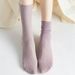Mother & Kids Pile Of Socks For Women Summer Thin Ice Socks Ins Tide Ice Silk Socks Mid Tube_viptrois.com