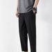 Men's Clothing New Breathable Ice Silk Stretch Nine Point Pants Men's Quick Drying Casual Small Feet Four Sided Stretch Air Conditioning Pants_viptrois.com
