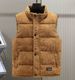 Trendy Corduroy Puffer Vest For Men – Slim-Fit Zip-Up Hooded Design(S-5XL) – Winter Streetwear Essential In Black/Grey/Yellow/White_viptrois.com