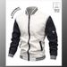 Men's Jacket Spring And Autumn Simple Fashion Casual Stand Collar Youth Patchwork Top Coat Trendy_viptrois.com