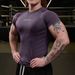 Performance-Enhanced Quick-Dry Gym Tee - 93% High-Tech Fiber For Muscle Definition & Street Style (Breathable, Moisture-Wicking, Unisex Fit)_viptrois.com