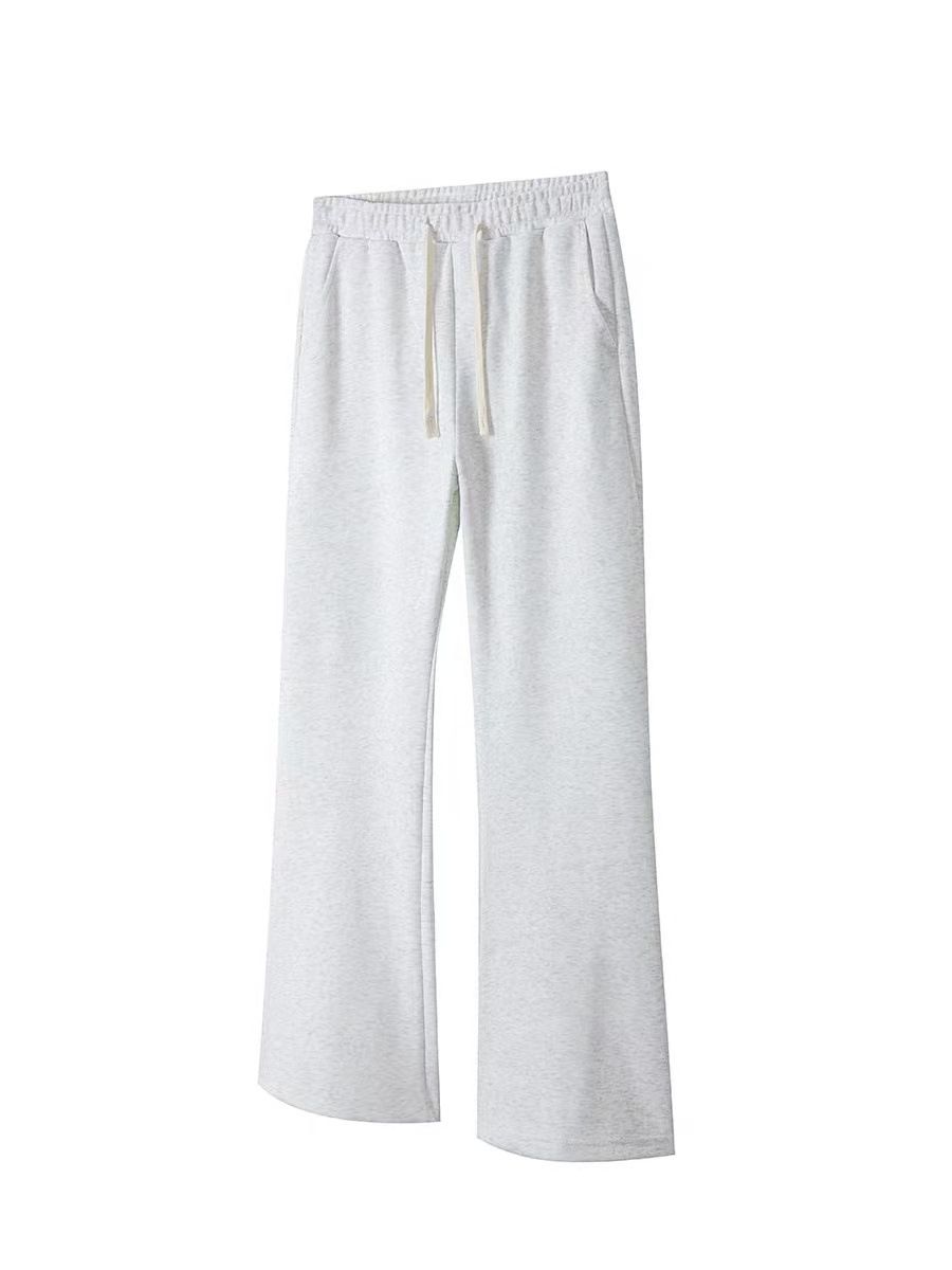 Men's Casual Wide-Leg Snowflake Print Cleanfit Jogger Pants With Side Seam & Flared Hem Fashion Trends_viptrois.com
