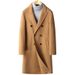 Men's Clothing Autumn and winter new 100% wool coat for men double breasted double faced wool coat knee length wool coat for men_viptrois.com
