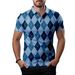 Unbeatable Quality 2025 New Casual Short Sleeved Henry Shirt, Independence Day Element Three Button Men's Shoulder Polo Shirt_viptrois.com