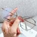 Unisex Plain Plain Mirror Cute Cat Ears Anti-blue Glasses Frame Myopia Glasses Can Be Matched With A Number Of Black Frame Glasses_viptrois.com