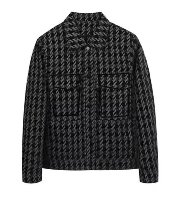 Xiaoxiangfeng Jacket Men's High-end Spring And Autumn Trendy Brand Handsome Plaid Lapel Jacket Loose Casual Couple Tops_viptrois.com