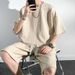 Men's Clothing Short Sleeved T Shirt Shorts Suit Men's Summer Trend Loose Casual_viptrois.com