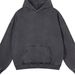 Men's Heavyweight Hooded Sweatshirt - Vintage Washed Pullover With Clean Street Style For Autumn & Winter_viptrois.com