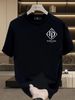 Men's Clothing Men's 100% Cotton Short Sleeve T-Shirt Diamond Monogram Logo Trendy Brand Summer High Street Loose Fit Top Versatile Niche Style_viptrois.com