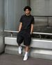 Men's Clothing New Summer Trendy Starry Sky Print Crew-Neck Hip-Hop Short-Sleeve T-Shirt Set_viptrois.com