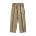 Men's Clothing Korean And Japanese Men's Wear Workwear Casual Pants Men 2025 Spring New Loose Straight Textured Stitching Long Pants_viptrois.com