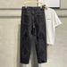 Men's Summer New Loose Versatile Ripped Design Straight Pants_viptrois.com