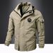 Men’s Lightweight Hooded Jacket – Waterproof Windbreaker With Multiple Pockets For Outdoor & Urban Wear_viptrois.com