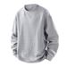 K Sweatshirt Men's Jacquard Long Sleeved T-shirt Large Size Loose Casual Round Neck Pullover Base Shirt_viptrois.com