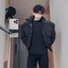 2026 Bomber Light Cavalry Suit Men's Spring American Bomber Jacket Black Stand-up Collar Tooling Jacket Tide_viptrois.com