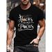 Camiseta Casual Verano Para Hombres Con Diseño Impresión De Halloween Hocus Pocus_viptrois.com