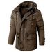 Men's Large-sized Mid-length Cotton-padded Jacket With Fleece And Thickening, A Warm Cotton-padded Jacket For Outdoor Use In Sub-zero Temperatures_viptrois.com