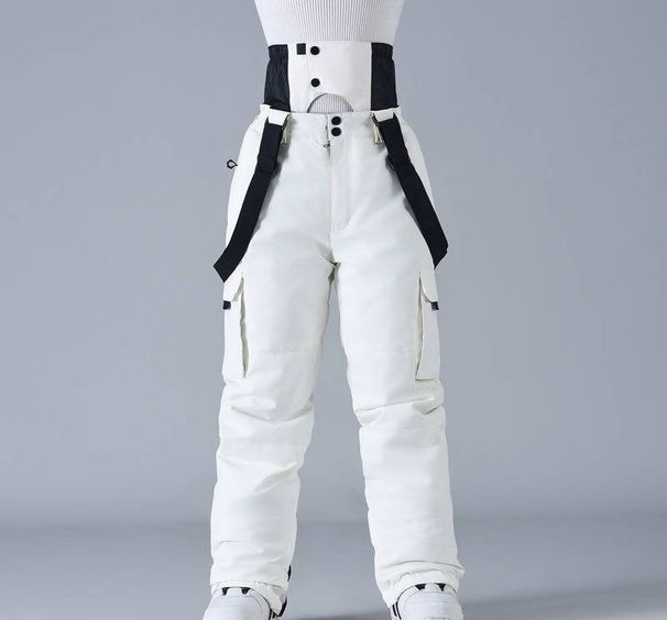 Unisex Waterproof Ski Pants With Suspenders - Windproof & Thermal Insulated For Snowboarding & Skiing - 7 Trendy Colors_viptrois.com