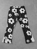 Men's Clothing Men's Summer Black And White Floral Print Shorts, Trendy And Stylish Casual Sports Pants, New Arrival For Spring And Summer._viptrois.com