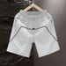 Men's Quick Drying Cargo Shorts Summer Style Loose Fit Casual Mid Length Sports Ice Silk Five Point Pants_viptrois.com