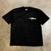 West Coast Gangster AK Rap T-Shirt Men's American Trend Line Printing Short Sleeve 230G Heavy Cotton Crew Neck Half Sleeve_viptrois.com