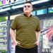Men's Clothing plus size short-sleeved lapel t-shirt fashionable middle-aged half-sleeved collared casual t-shirt fat man shirt_viptrois.com