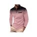 Nordmann INS Cross-Border Autumn Fashion Men's Long Sleeve Polo Shirt Printed Polka Dot Turn-Down Collar Sports Top Trendy_viptrois.com
