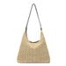 Women's Straw Tote Bag - Large Woven Beach Shoulder Bag For Women, Casual Boho Style_viptrois.com