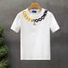 Popular letter-printed short sleeve T-shirt men's fashion brand round neck half sleeve 2024 summer new men's body repair shirt_viptrois.com