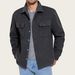 Men's Fleece-Lined Flannel Shirt Jacket, Casual Button-Up With Multiple Pockets (Black, Dark Gray) – Sizes S-3XL_viptrois.com