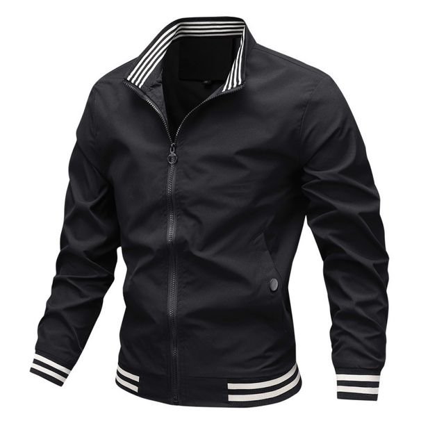Jacket Men's Spring And Autumn Sports Casual Youth Stand-up Collar Jacket Top_viptrois.com