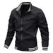 Jacket Men's Spring And Autumn Sports Casual Youth Stand-up Collar Jacket Top_viptrois.com