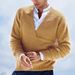Men's Slim-Fit V-Neck Sweater – Winter Knit Pullover With Ribbed Hem (S-XXXL, 7 Colors) | Classic British Style Long Sleeve Top_viptrois.com