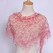 Spring And Autumn Floral Lace Korean Edition Triangle Headcloth Classic Breathable Hollow Solid Color Scarf_viptrois.com