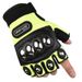Tactical gloves Motorcycle anti-fall stainless steel hard shell half-finger riding gloves men's mountain bike riding equipment gloves_viptrois.com