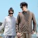 Men's Lightweight Printed Sun Protection Hoodie – UPF 50+ B-Logo Full-Zip Jacket For Summer Outdoor & Streetwear (L-5XL, 4 Colors, Anti-UV)_viptrois.com