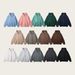 350GSM Heavyweight Fleece-Lined Hoodie – Zip-Up Oversized Sweatshirt With Dual Zipper (Black/Charcoal/Navy/Beige/Green/Pink)_viptrois.com