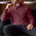 Men's Business Casual Knit Sweater – Stretch Turn-Down Collar Pullover For Office & Layering_viptrois.com