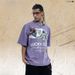Summer New American Style Trendy Brand Washed Vintage 300g Short Sleeve Loose Drop Shoulder T-Shirt For Men_viptrois.com