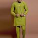 Man's Clothing Men's Suit Solid Color Splicing Casual Men's 2-piece Set_viptrois.com