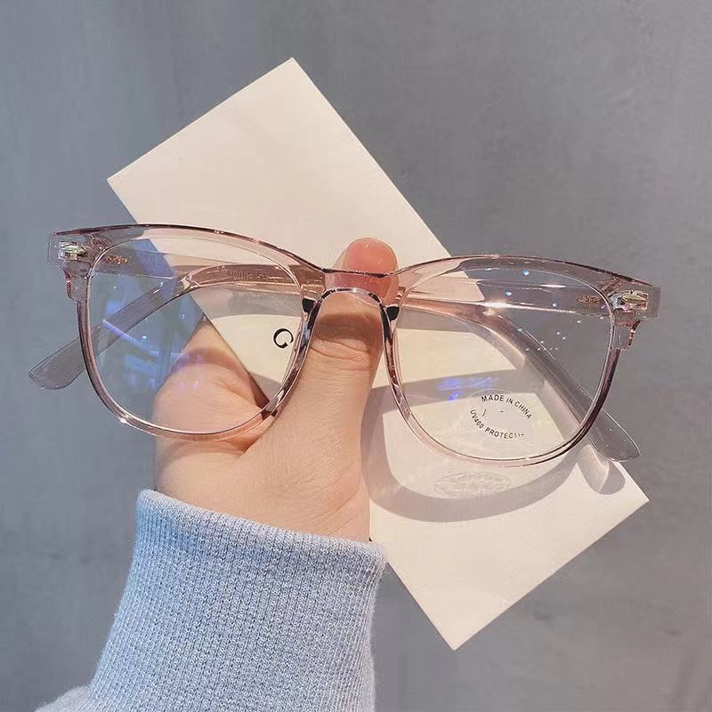 Y2K Retro Oval Frame Anti Blue Light Glasses, Cute And Cool For Girls, Black Glasses, Retro And Simple Women's Goggles_viptrois.com