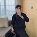 Men's Clothing Autumn And Winter New Cardigan Sweater Retro Casual Lazy V Neck Sweater Jacket Men's Clothing_viptrois.com