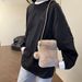 Women's Bags Mobile Phone Bag Women's Autumn And Winter New Furry Crossbody Bag Mini Small Shoulder Bag Vertical Mobile Phone Bag Furry Small Bag_viptrois.com