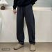 Men's Slim Fit Casual Pants With Drawstring - Fleece Lined & Regular Options - Straight Leg Trousers For Autumn Winter_viptrois.com